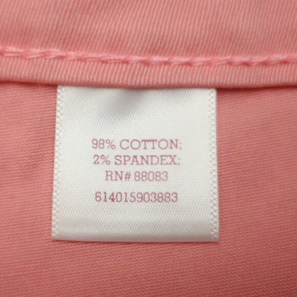 NWT So Authentic Heritage Ladies Size 15 Salmon Rose High Waist Twill Shorts - Picture 5 of 13